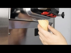 Вертикальная автоматическая семисуточная свободная очищая машина мороженого стойки конуса 3 мороженого мягкая