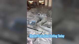 Telescope hardware salt spray chambers: weatherproof anti-rust test