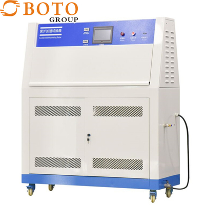 UV Accelerated Weathering Test Equipment Anti Collision lab Test Chamber Tank Type Heating